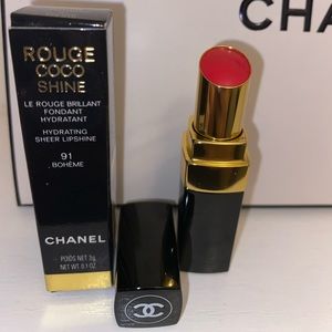RARE FIND BRAND NEW CHANEL Rouge Coco Shine in #91 Bohème